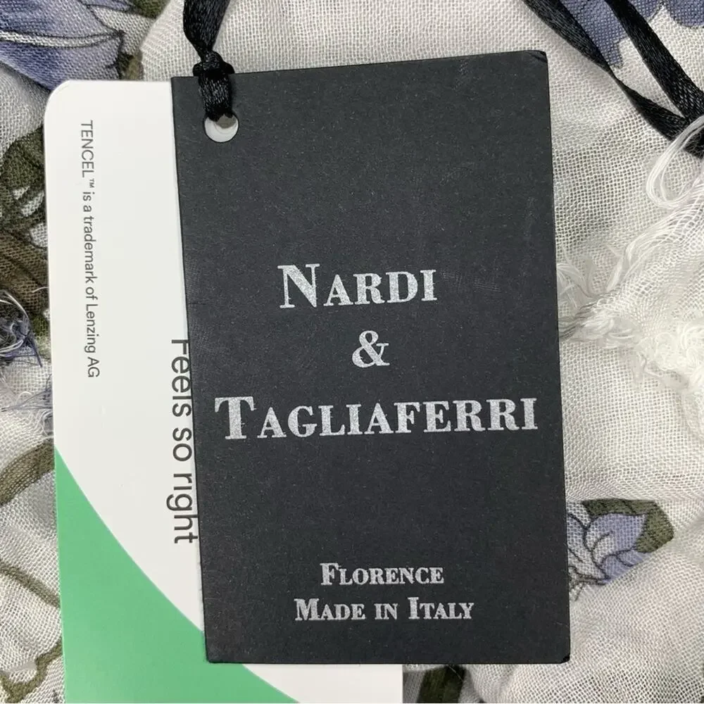 Nardi & Tagliaferri NWT Scarf Floral Print 70